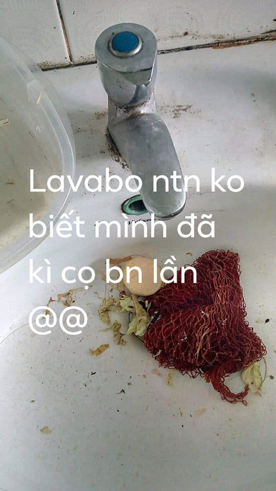 Theo đó, KTX phân chia cứ 2 phòng sẽ cùng sử dụng một khu nhà tắm và nhà vệ sinh, tuy nhiên, trong khi phòng của K.H ra sức lau chùi, quét dọn nhà vệ sinh chung thì các nữ sinh phòng còn lại tỏ ra dửng dưng, không những không có ý thức mà còn bày bừa, “rác chất chồng từng đống, ăn xong đổ đồ thừa vào lavabo, tắc 2 lavabo thì đổ bồn cầu, đi vệ sinh không xả nước, nhà vệ sinh tắc không dọn”.