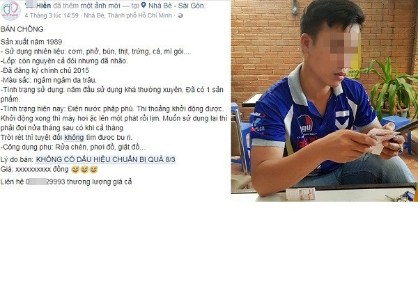 Tuy nhiên, nếu xem xét kĩ tất cả các mẫu rao bán chồng vì trốn tặng quà ngày 8/3 có thể thấy rằng, hầu hết đều giống nhau và chỉ có sửa năm sản xuất; năm đăng ký chính chủ và giữ nguyên "tình trạng hiện nay" của các ông chồng.