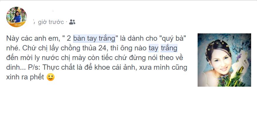 Trào lưu bàn tay trắng được các mẹ bỉm sữa chia sẻ về cuộc sống của mình qua chuyện hôn nhân.