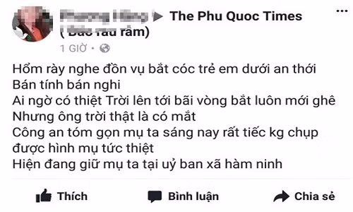 Cong an lam ro nghi an bat coc tre em o Phu Quoc