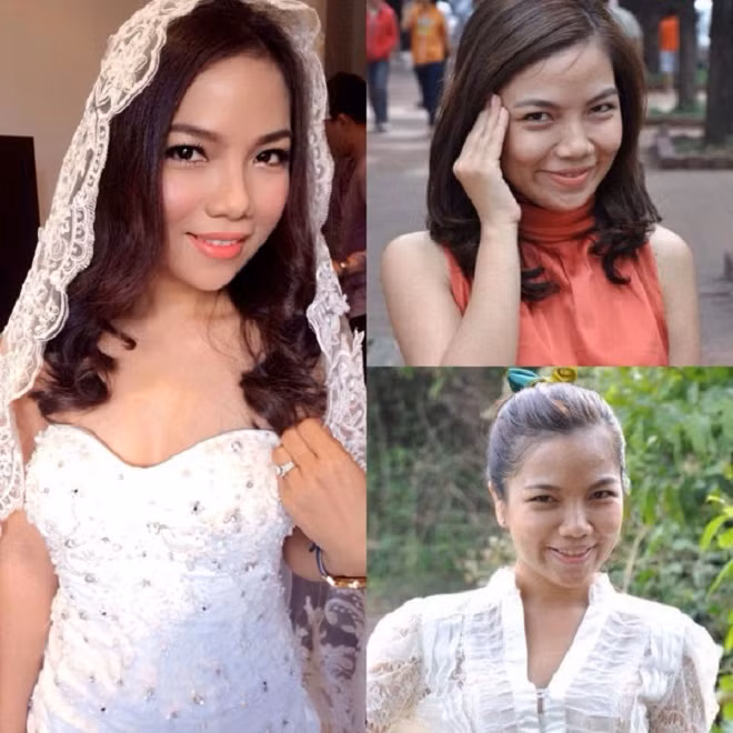 Còn ở chiều ngược lại, các cô dâu, chắc chắn sẽ có người trầm trồ nói rằng không biết hôm nay mình ăn phải cái gì mà lại xinh bất thường như thế.