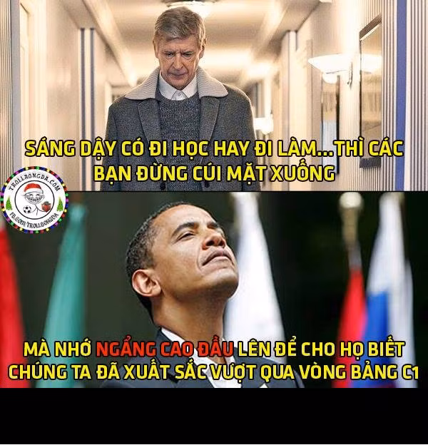 Các fan Arsenal đã được ngẩng cao mặt khi họ đã khéo léo lách qua khe cửa hẹp để lọt vào vòng loại trực tiếp UEFA Champions League.
