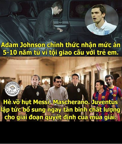 Juventus vừa ký bản hợp đồng với Adam Johnson có thời hạn 5 đến 10 năm.