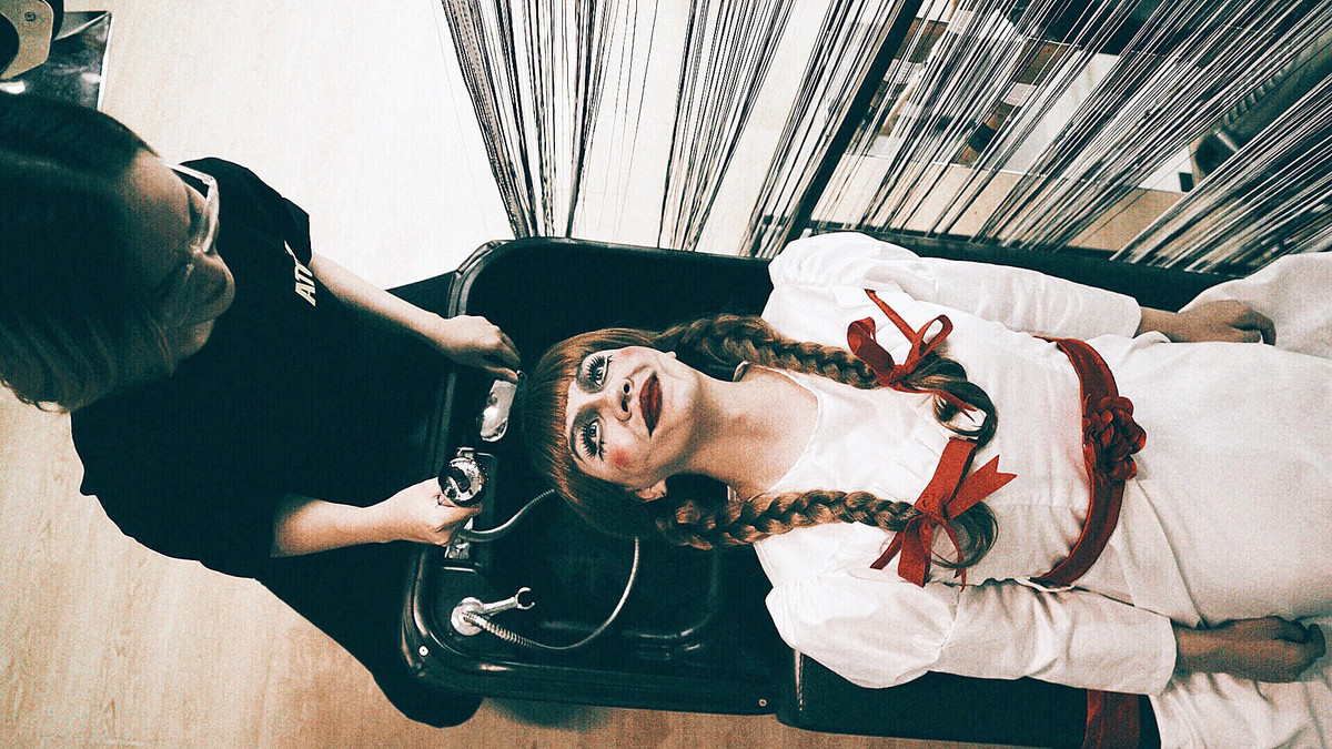 Sau một ngày rong chơi, chị đi gội đầu mát xa để xả "xì chét" để tiếp tục những hành trình tiếp theo....