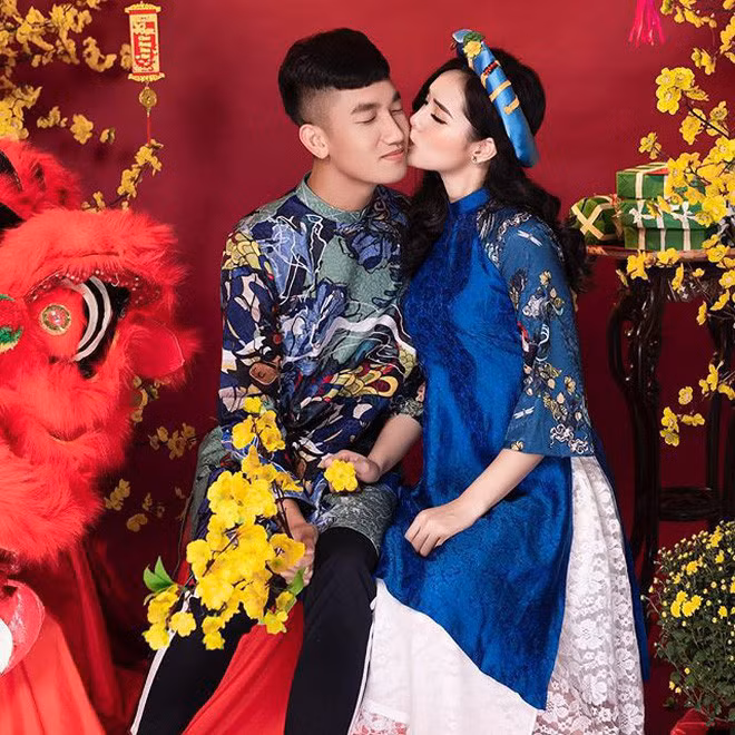 Trọng Đại chụp bộ ảnh nhân dụp tân xuân Kỷ Hợi 2019 cùng bạn gái xinh đẹp Huyền Trang.