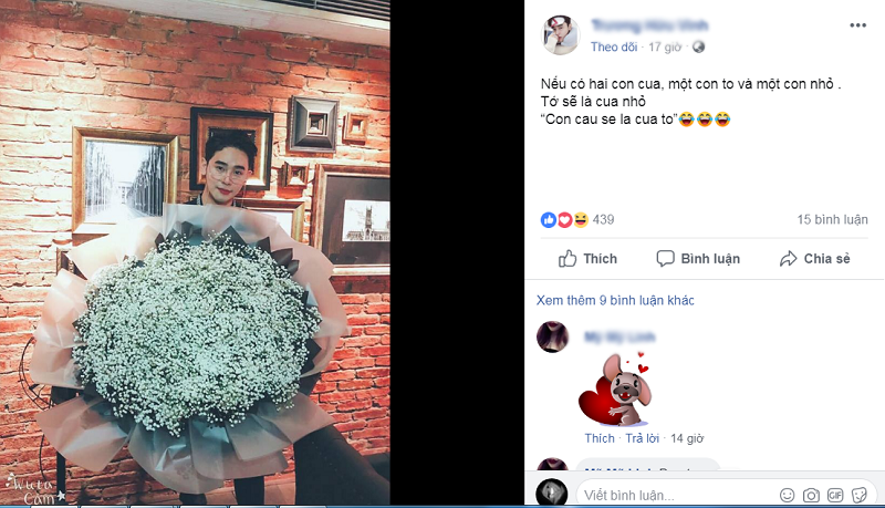 Cụ thể, để tham gia vào cách thả thính mới này, bạn chỉ cần soạn hai tin nhắn theo hai cú pháp đơn giản với nội dung: "Nếu có 2 con cua, 1 con cua to và 1 con cua nhỏ. Tớ sẽ là cua nhỏ còn cau la cua to".