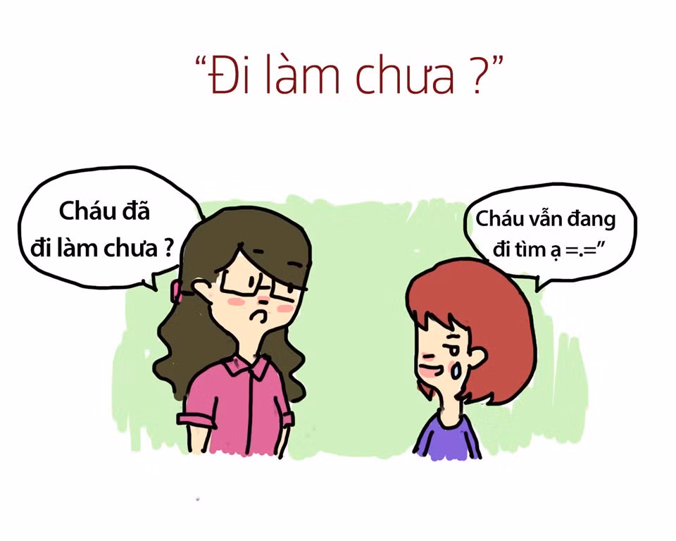 "Đi làm chưa?" là câu hỏi gây tổn thương không kém với những bạn sinh viên vừa mới ra trường, đang loay hoay tìm việc trong mỗi dịp về nhà ăn Tết.
