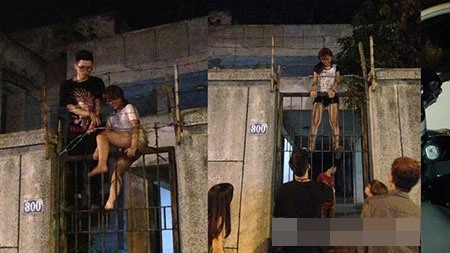 Vụ nữ sinh bị mắc kẹt trong một lần đột nhập vào ngôi nhà 300 Kim Mã bị đồn thổi là có ma.