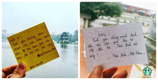 Không chỉ có các địa điểm ở nước ngoài, rất nhiều bạn trẻ đã check-in đưa U23 Việt Nam đến các địa điểm tuyệt đẹp như Hà Nội, TP HCM hay Đà Nẵng.