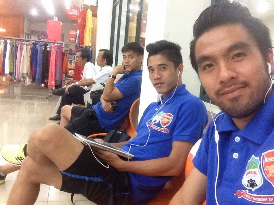 Thái Dương thời còn thi đấu cho CLB HAGL.