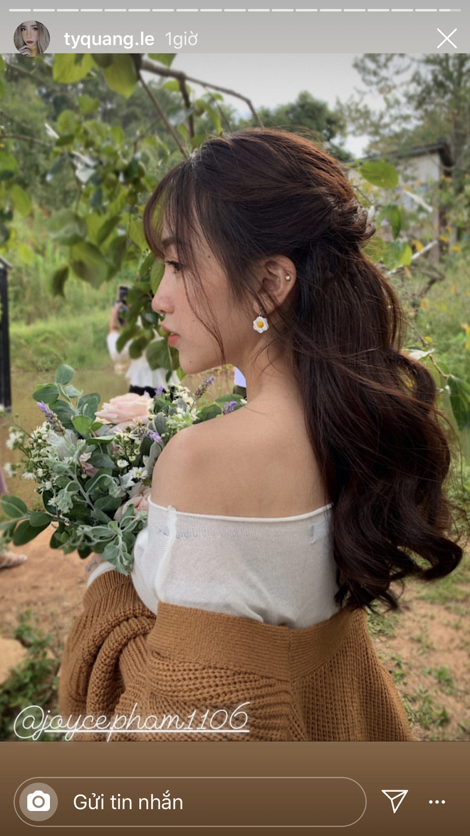 Một góc ảnh trong bộ ảnh cưới của Joyce Phạm được người bạn thân trong nhóm Rich Kid công khai.