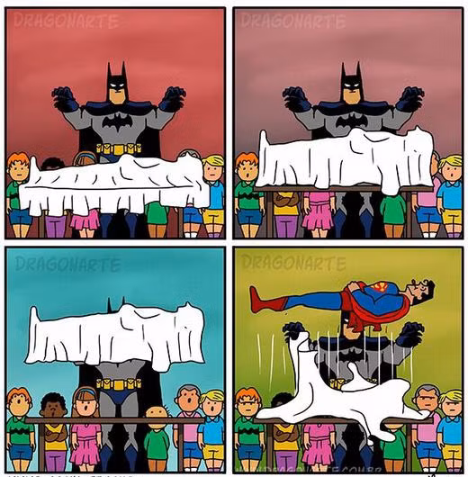 Khi Batman và Superman hợp tác để trở thành ảo thuật gia.