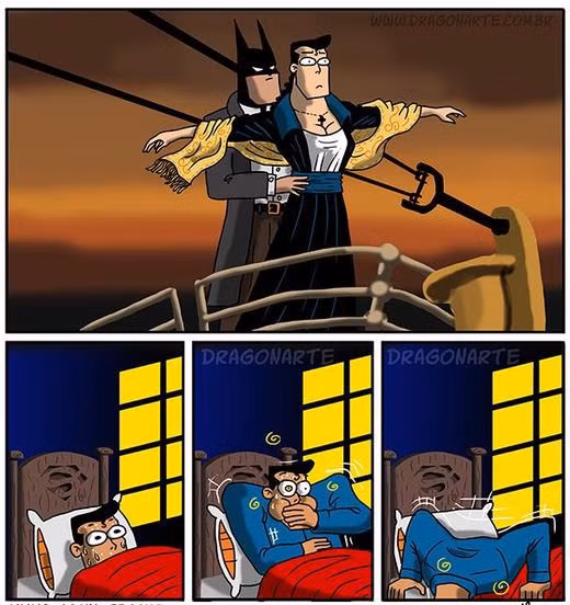 Những bức ảnh chế về các siêu anh hùng của Dragonarte gây thích thú bởi trí tưởng tượng phong phú, sáng tạo và hóm hỉnh. Trong ảnh, ác mộng của Superman là làm "nàng Rose" cho Batman.