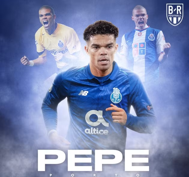 Pepe đã chính thức trở lại đội bóng từng đưa tên tuổi anh lên một tầm cao mới trước khi đến với Real Madrid vào năm 2007 là Porto