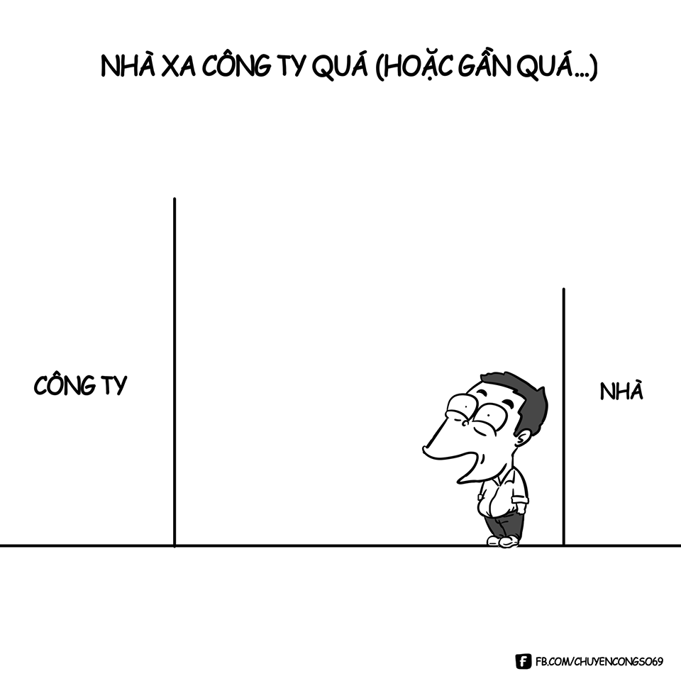 Nhà và công ty quá xa nhau khiến người đi làm cũng chọn làm lý do để đưa vào album đi làm muộn của mình.