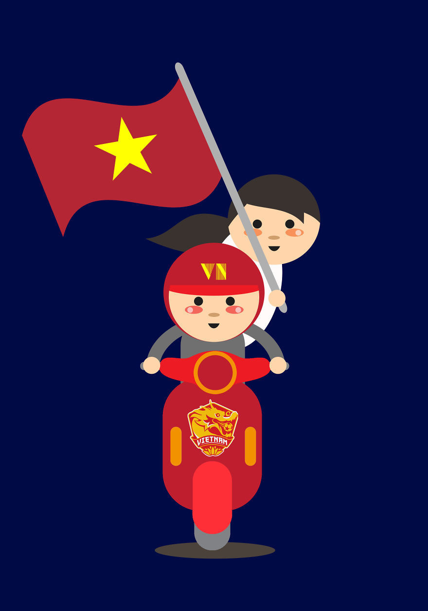 Chia sẻ trên bài viết ở trang boredpanda, Eisen Bernard Bernardo có viết: "'Gần đây tôi mới chuyển đến Hà Nội, Việt Nam. Và tôi nhận ra một điều rằng xe máy/xe đạp là một phần không thể thiếu trong cuộc sống của người Việt Nam. Đây là phương tiện đi lại chủ yếu ở đất nước này. Hàng ngày tôi nhìn thấy những thứ thú vị/hài hước/kỳ lạ đằng sau những chiếc xe. Và đây là cách tôi ghi lại những cảnh tượng ấy.".