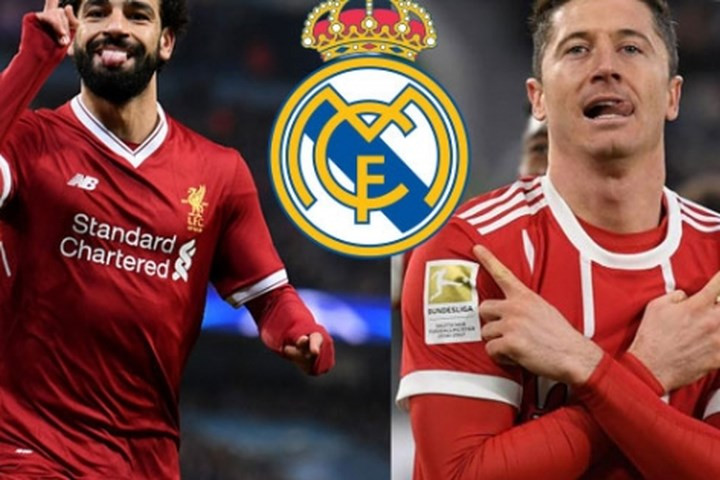 Theo nguồn tin từ tờ Don Balon, Real Madrid sẵn sàng đầu tư 300 triệu euro để chiêu mộ tiền vệ Mohamed Salah (Liverpool), tiền đạo Robert Lewandowski (Bayern Munich) và Dybala (Juve).