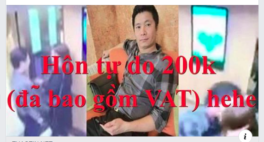 Còn trên MXH, cũng có không ít những bức ảnh chế đã được các dân mạng đăng tải và những luồng ý kiến về vụ việc cưỡng hôn nữ sinh V. trong thang máy của Đỗ Mạnh Hùng.