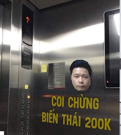 Một bức ảnh chế tẩy chay Đỗ Mạnh Hùng được dân mạng đăng tải ngay sau khi vụ việc nộp phát 200K tiền án phí được tiết lộ.