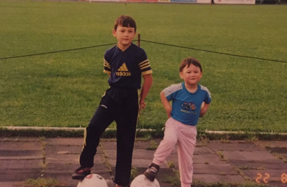 Hình ảnh "độc" của Đặng Văn Lâm được người chị là diễn viên múa nổi tiếng Linh Nga chia sẻ.