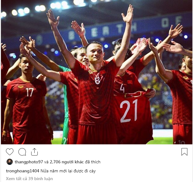 Nửa năm mới được thi đấu đỉnh cao do không kịp điền tên vào danh sách của CLB Viettel, Trọng Hoàng vui mừng với sự trở lại.