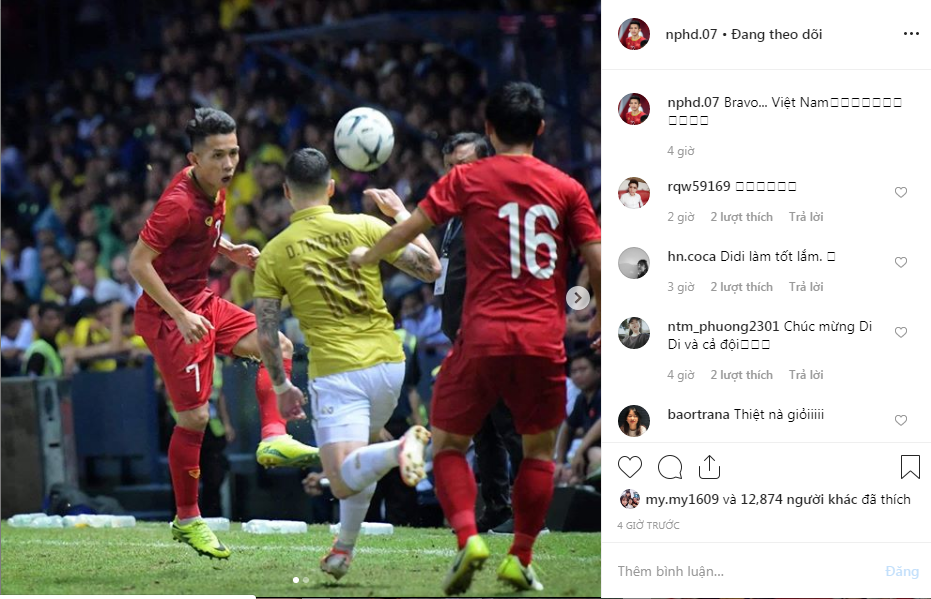 Vào sân ở những phút cuối nhưng Hồng Duy kịp để lại dấu ấn bằng những pha đột phá bên phía cánh trái.