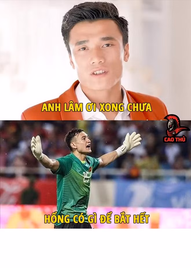 Tiến Dũng hỏi thăm Văn Lâm nhưng lời đáp lại cực nhạt của anh khiến đàn em thất vọng.