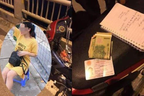 Tối 14/8, một số người đi đường qua khu vực cầu Vĩnh Tuy (phường Long Biên, quận Long Biên, Hà Nội) phát hiện một xe máy cùng đôi dép trên thành cầu. Một số nhân chứng cho biết, khoảng thời gian trên, cô gái trẻ điều khiển xe trên cầu Vĩnh Tuy rồi dừng lại và nhảy xuống sông Hồng tự tử.