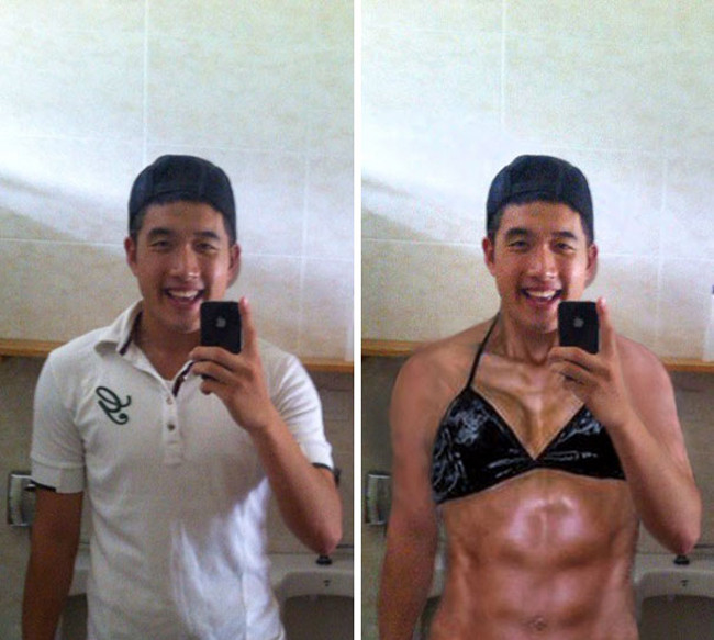 Chỉ xin body 6 múi nhưng dân mạng lại sửa quá tay thêm bộ bikini 2 mảnh đầy quyến rũ.