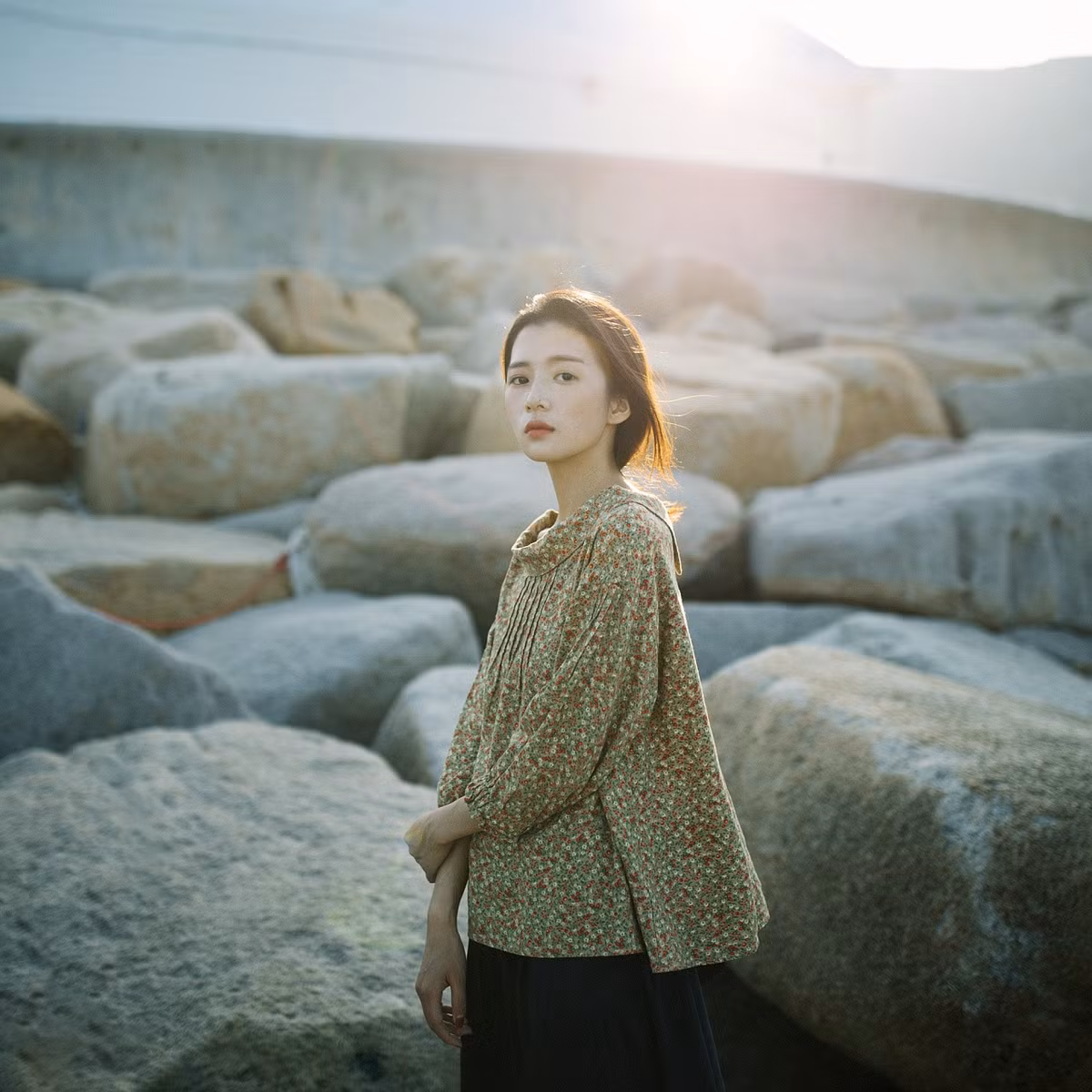 Nhìn bức ảnh này của cô gái Trung Quốc nhiều người trong chúng ta sẽ ngỡ như đang được xem đoạn cắt của một bộ phim thời xưa vậy.