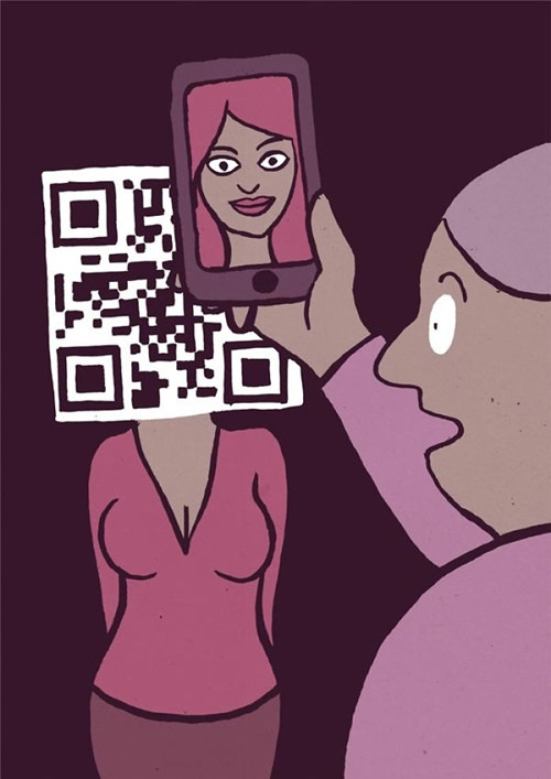 Ngày sau, con người nhận mặt nhau qua công nghệ quét QR chứ không cần nhìn thẳng vào mặt.