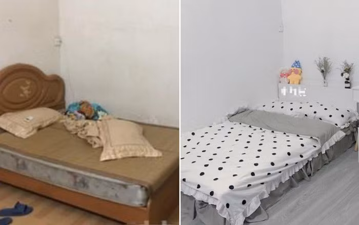 Phòng trọ 15m2 ẩm mốc ban đầu đã được cô gái khéo tay hô biến thành không gian sống xinh xắn như homestay.