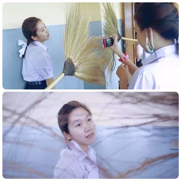 Tạo vẻ vi diệu cho bức ảnh đơn giản chỉ bằng một cây chổi quét nhà.