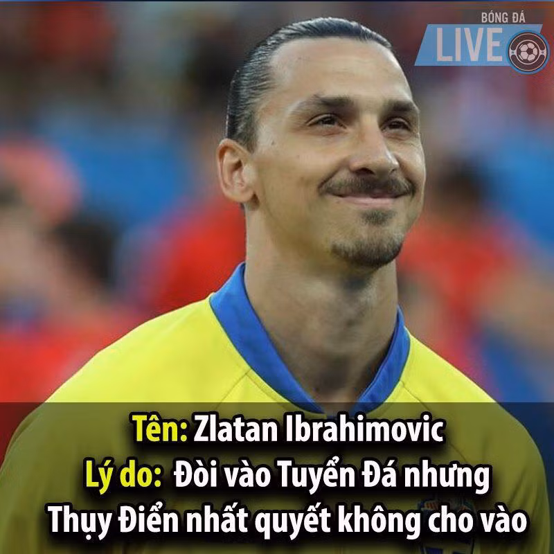 Zlatan Ibrahimovic là công thần của Thụy Điển nhưng lại bị HLV quay lưng.
