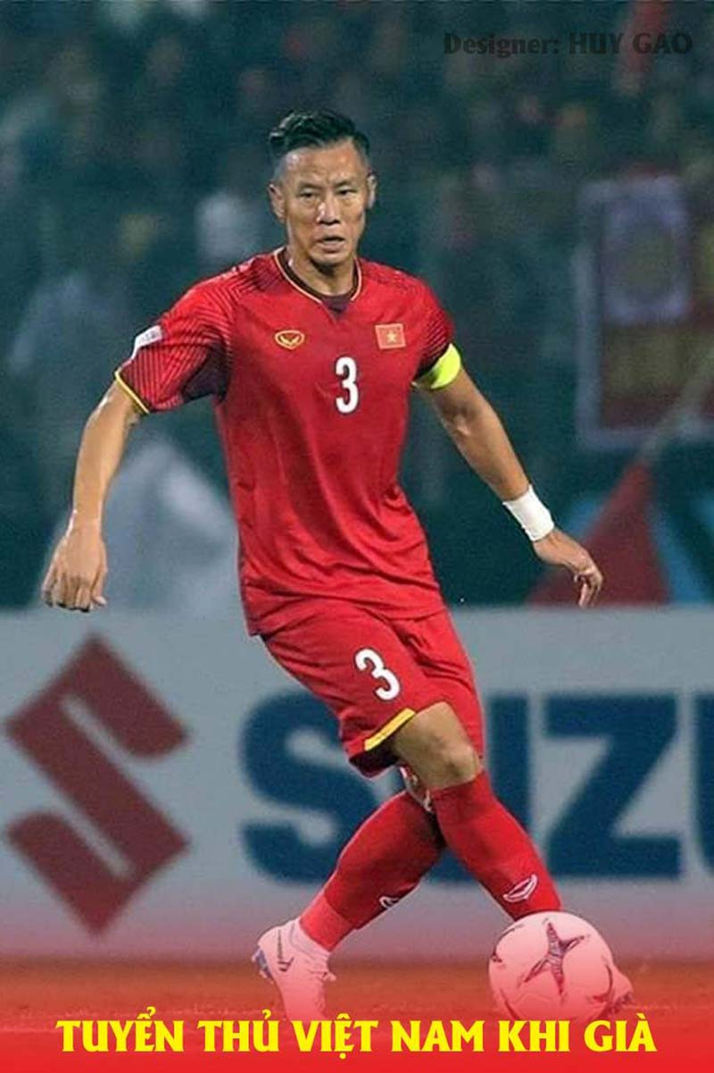 Bộ ảnh "Tuyển thủ Việt Nam khi già" ngay sau khi xuất hiện đã mang đến những trận cười "lăn lộn" cho người hâm mộ.