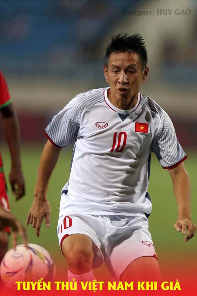 Tiền vệ Hùng Dũng khi về già.