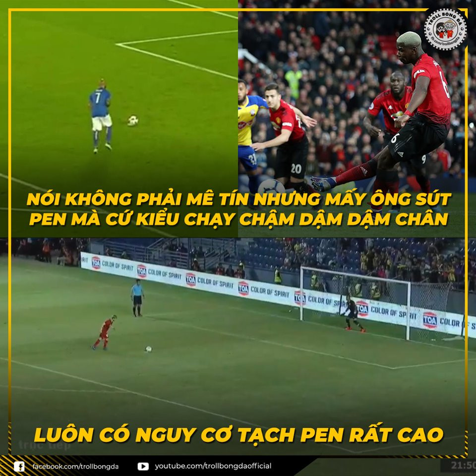Theo mê tín, đa phần những cầu thủ sút 11m kiểu chạy chậm thường có nguy cơ sút trượt cao và tiền đạo Công Phượng là 1 điển hình.