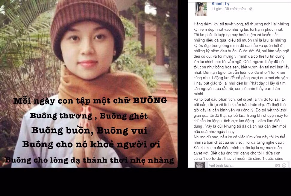 Khanh Ly dang anh o chua, tam thu gui Mac Hong Quan-Hinh-2