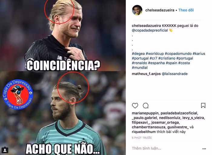 Nhiều người đặt nghi vấn rằng phải chăng chính cái "Củ tỏi" trên tóc của De Gea và Karius làm ảnh hưởng đến phong độ của hai thủ môn này. Đặc biệt là De Gea bởi từ trước tới nay, thủ thành này rất ít khi mắc lỗi cơ bản.