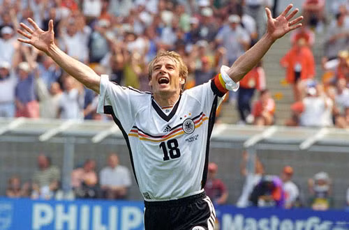 7. Jurgen Klinsmann (ĐT Đức, 11 qua 17 trận ở 3 kỳ World Cup).