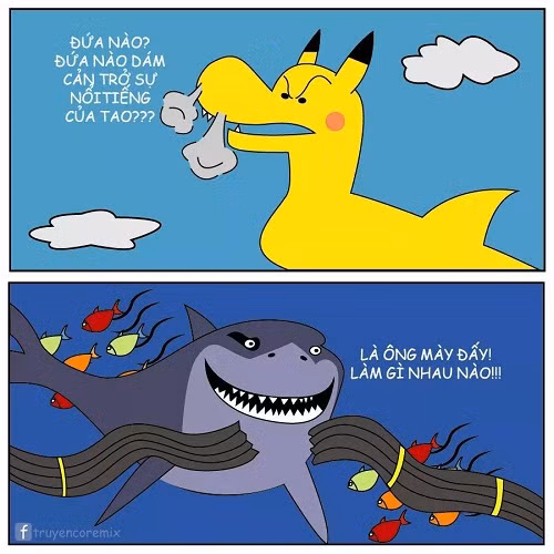 Để ngăn chặn sự nổi tiếng của Pika Long, loài cá tên mập đã dùng cách cắn đứt cáp quang.