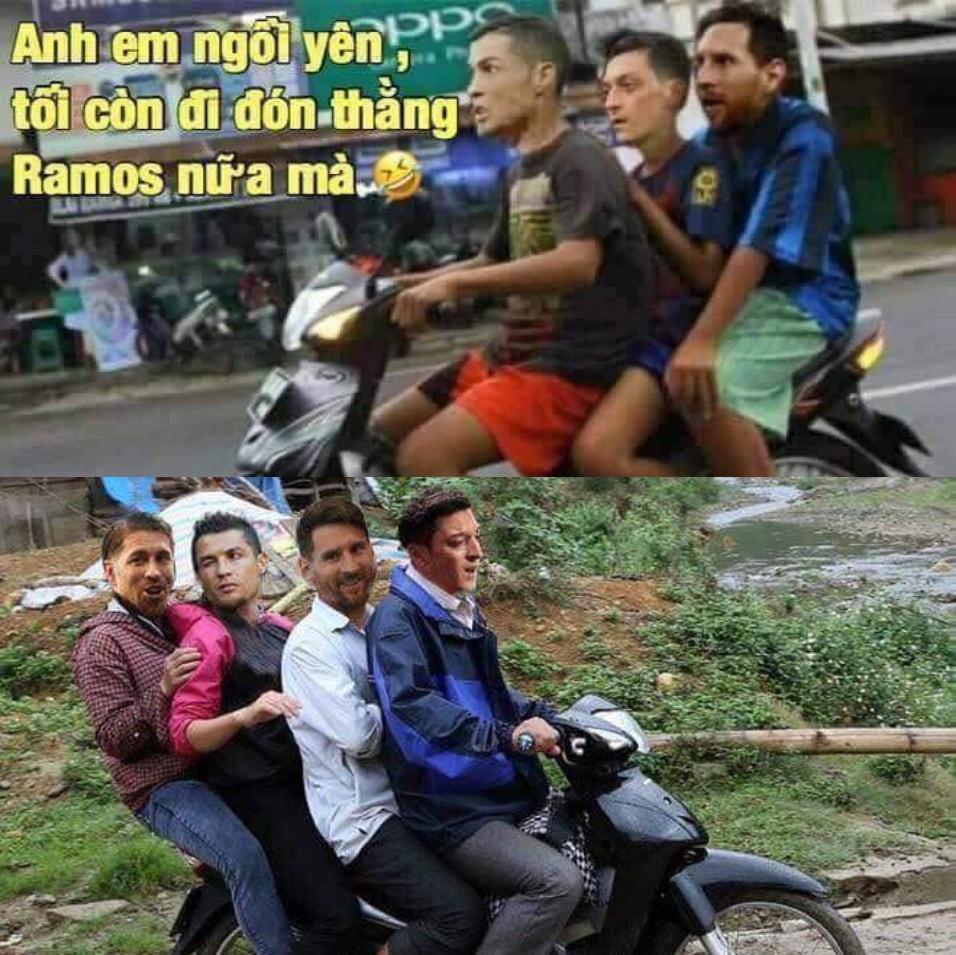 Cuộc đón Ramos thành công của các siêu sao bóng đá.