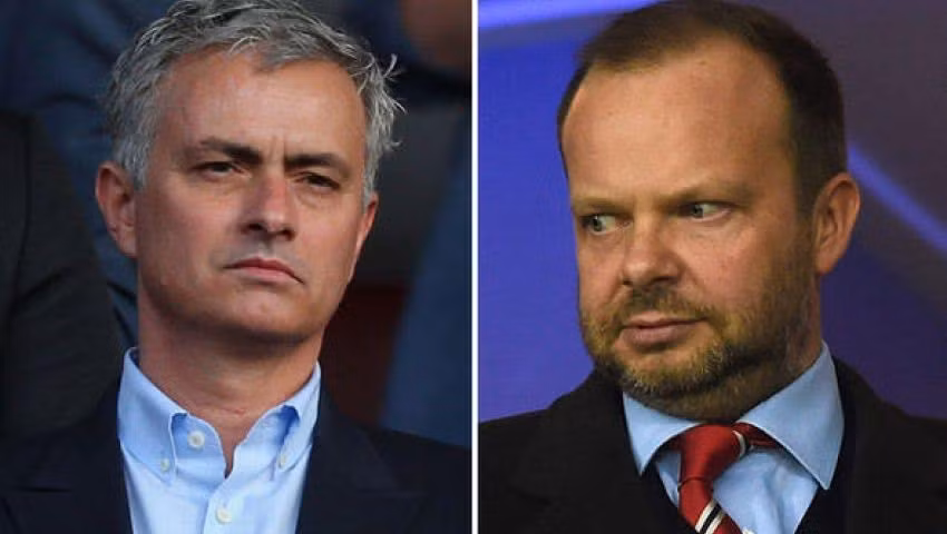 Tin chuyển nhượng bóng đá từ Star, bộ sậu cấp cao M.U xảy ra mâu thuẫn trong việc chuyển nhượng. Đó là vụ việc căng thẳng giữa GĐĐH Ed Woodward và HLV Mourinho. Ảnh: Star