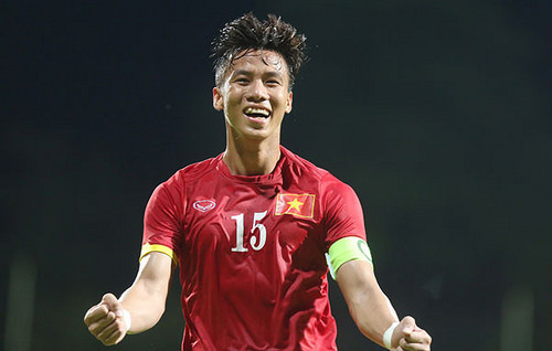 Quế Ngọc Hải nâng tỷ số lên 5-0 cho U23 Việt Nam.