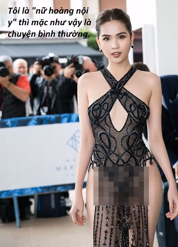 Bị chỉ trích nhiều nhưng Ngọc Trinh đã trả lời sốc và cho rằng là nữ hoàng nội y nên việc ăn mặc như vậy là bình thường.