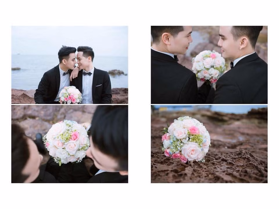 Bên cạnh những lời chúc phúc, nhiều người khen ngợi sự can đảm và dũng cảm của cặp đôi khi đã đấu tranh cho tình yêu, hạnh phúc của bản thân. Hiện tại, đoạn clip đám cưới đồng tính đầu tiên tại Hải Phòng vẫn nhận được chia sẻ và bình luận.