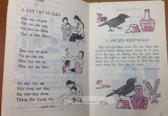 Bàn tay cô giáo hay con quạ khôn ngoan là những bài học chắc hẳn là khiến nhiều thế hệ 8X và 9X phải bồi hồi.