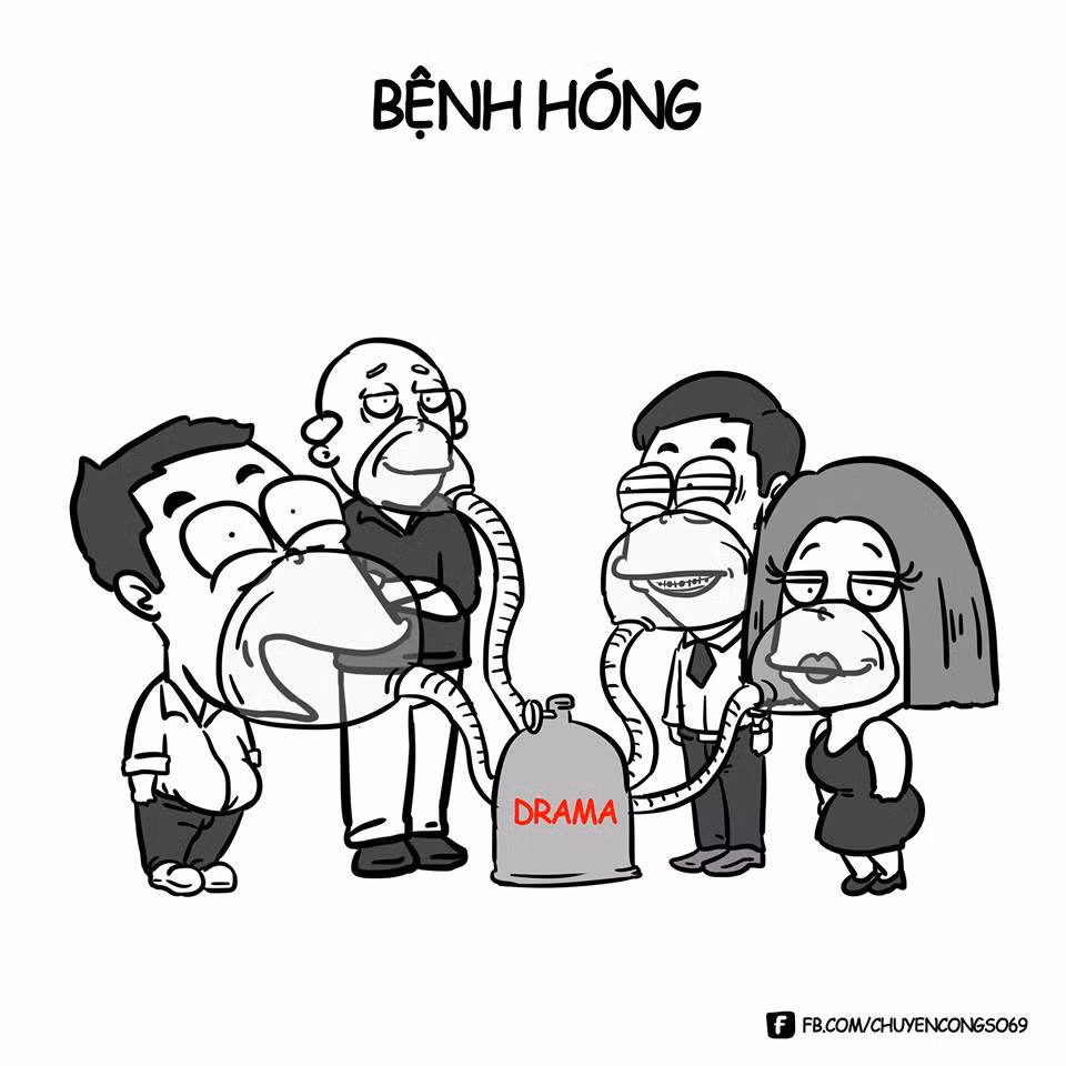 Do không gian trong văn phòng khá nhỏ nên các câu chuyện nhỏ to vì thế mà đập đến tai mọi người. Từ chuyện hôm nay nhà bà ăn gì? đến tối nay đi chơi ở đâu trở thành chủ đề để các nhân viên buôn bán với nhau.