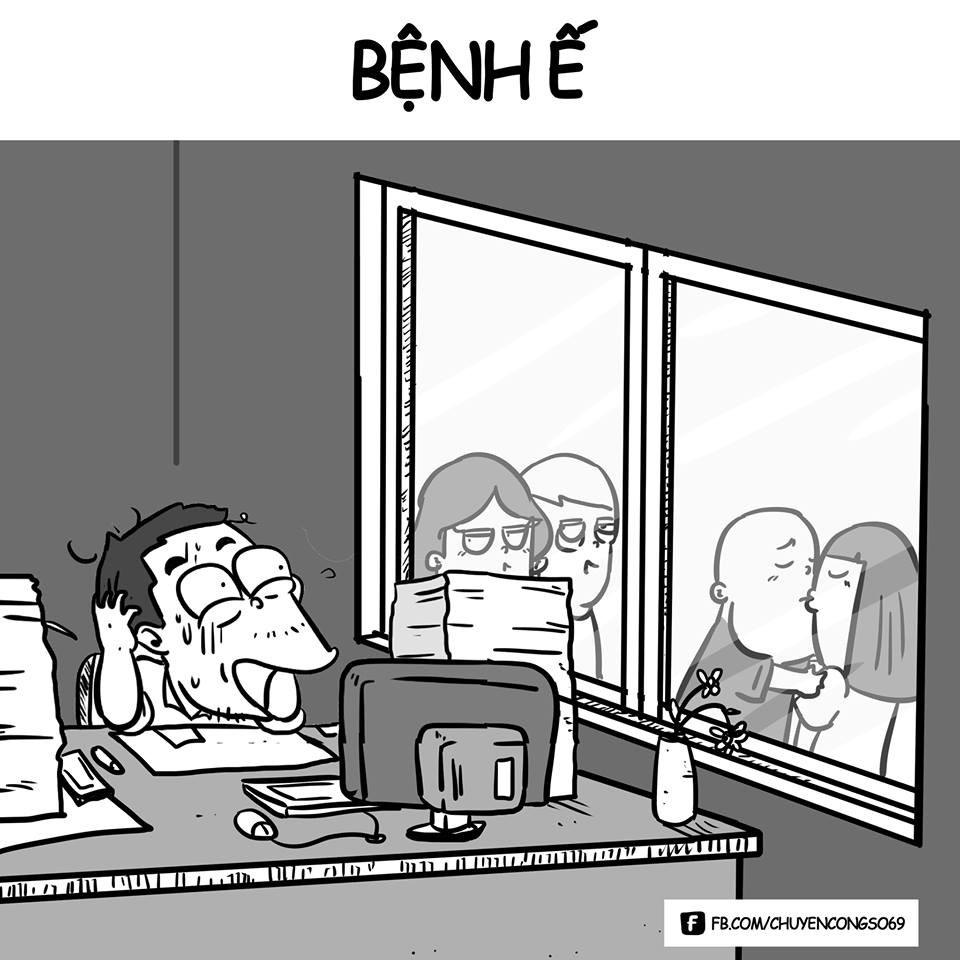 Nguy hiểm hơn tất cả các bệnh có mặt trong văn phòng đó là bệnh ế. Gắn "mông" ở công sở 8 tiếng "vàng ngọc" và không giao tiếp với bên ngoài nên độ tuổi kết hôn của các nhân viên văn phòng là khá muộn.