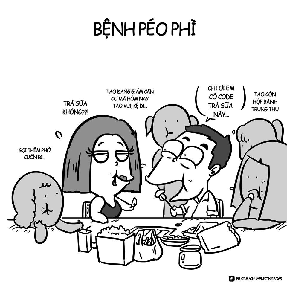 Với nhiều cơ quan khi các sếp "mát tính" nơi văn phòng làm việc có thể bị biến thành sảnh tiệc buffet bất cứ lúc nào. Cũng từ đó, căn bệnh béo phì của nhân viên văn phòng tăng cao vì ngồi nhiều mà ít hoạt động di chuyển.